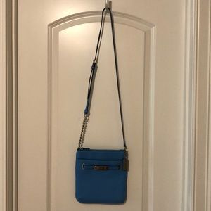 Light blue Coach crossbody bag